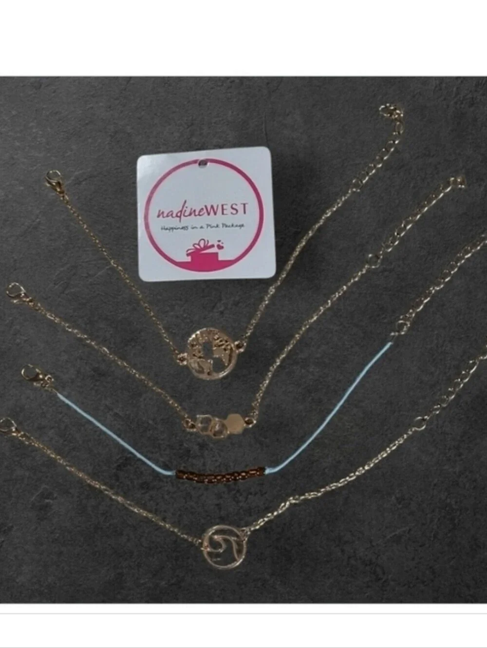 NWT Nadine West 4 PC Gold Bracelet Collection